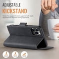 thumbnail image 2 of Allytechgroup Wallet Phone Case for iPhone 11 with Credit Card Slot, RFID Blocking PU Leather Flip Case with Kickstand Support Wireless Charging Shockproof Bumper for Women Men, Black, 2 of 11