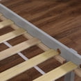 thumbnail image 6 of Hassch Twin Size Bed Frame with Headboard and Footboard, Platform Bed for Bedroom, No Box Spring Needed, Gray, 6 of 7