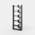 thumbnail image 7 of Ada Home Decor Bonaparte Multiple Tier Open Shelf Modern Bookcase, Anthracite/White, 7 of 7