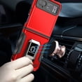 thumbnail image 2 of TJS for Motorola Razr 2023 / Razr 40 Phone Case, [Military Grade] Heavy Duty Magnetic Support Ring Kickstand Cover for Moto Razr 2023 / Razr 40 (Red), 2 of 7