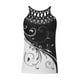 thumbnail image 4 of Mujeres señoras imprimir sin mangas o-cuello pulóver chaleco camisetas sin mangas camisas blusa Fridja qr3512, 4 of 4