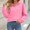 Pink, variant on Njagoc3 Fleece Lined Hoodie Women | V Neck Drawstring Hooded Long Sleeve Pullover with Front Pockets | Relaxed Fit for Fall Casual Wear & Everyday Activities,White,M