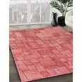 thumbnail image 2 of Ahgly Company Indoor Square Patterned Fire Engine Red Area Rugs, 3' Square, 2 of 6