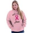 thumbnail image 3 of Hope Faith love Breast Cancer Ribbon Hoodie Sweatshirt Women Brisco Brands X, 3 of 6