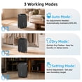 thumbnail image 5 of KNKA Pro Dehumidifier for Home and Basement, MAX 34 Pints Dehumidifier with Drain Hose, Up to 2500 Sq.Ft., Smart Humidity Control, Auto Defrost, Quiet Operation, Black (Test at 95°F, 90% RH), 5 of 10