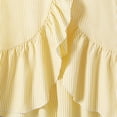 thumbnail image 6 of Bovxnpu Boys Girls Summer Outfits 2 Piece, Girls Cute Cotton Tank Top and Wide Leg Pant Set, Children's Summer Printing Striped Sleeveless Ruffle Top+striped Wide Leg Pants Sets For Kids 10-11 Years, 6 of 9