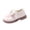 Beige, variant on AVRNLIQ Kids Girls Black Faux Leather Dress Shoes Non-Slip Mary Jane Flats with Bow Hook and Loop,Size 22