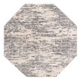 thumbnail image 3 of Unique Loom Oasis Collection Area Rug - Water (6' Octagon Gray/Ivory), 3 of 7