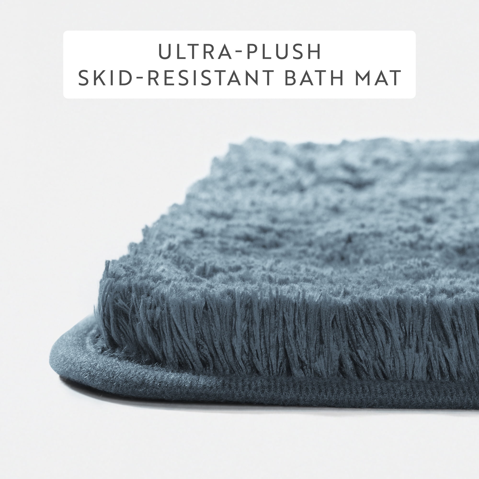 Plush Absorbent Bath Mat Rug with Anti-Skid Rubber Backing - Comfort Canopy