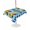 Blue, variant on Outdoor Tablecloth with Umbrella Hole for Patio/Picnic/Party/Camping, Yellow Truck Waterproof Table Cloth Rectangle Table Cover Washable, Stars Green Checkered Modern Farmhouse Art (52"x 70")