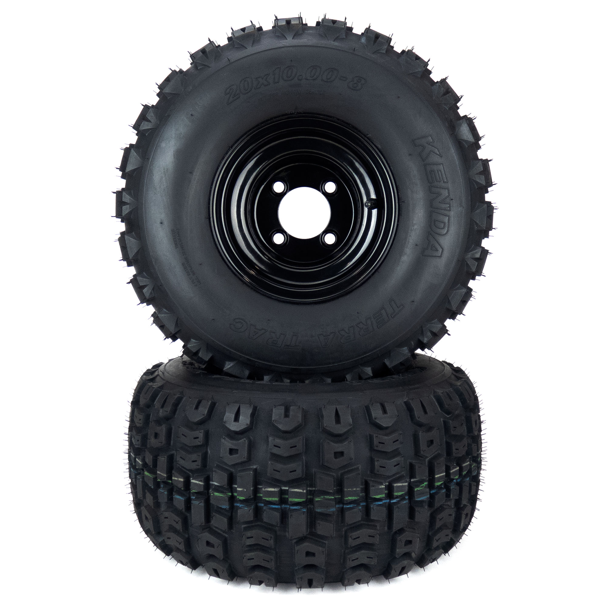 (2) Rear Tire Assemblies 20x10.008 Compatible With Gravely Ariens ZTX