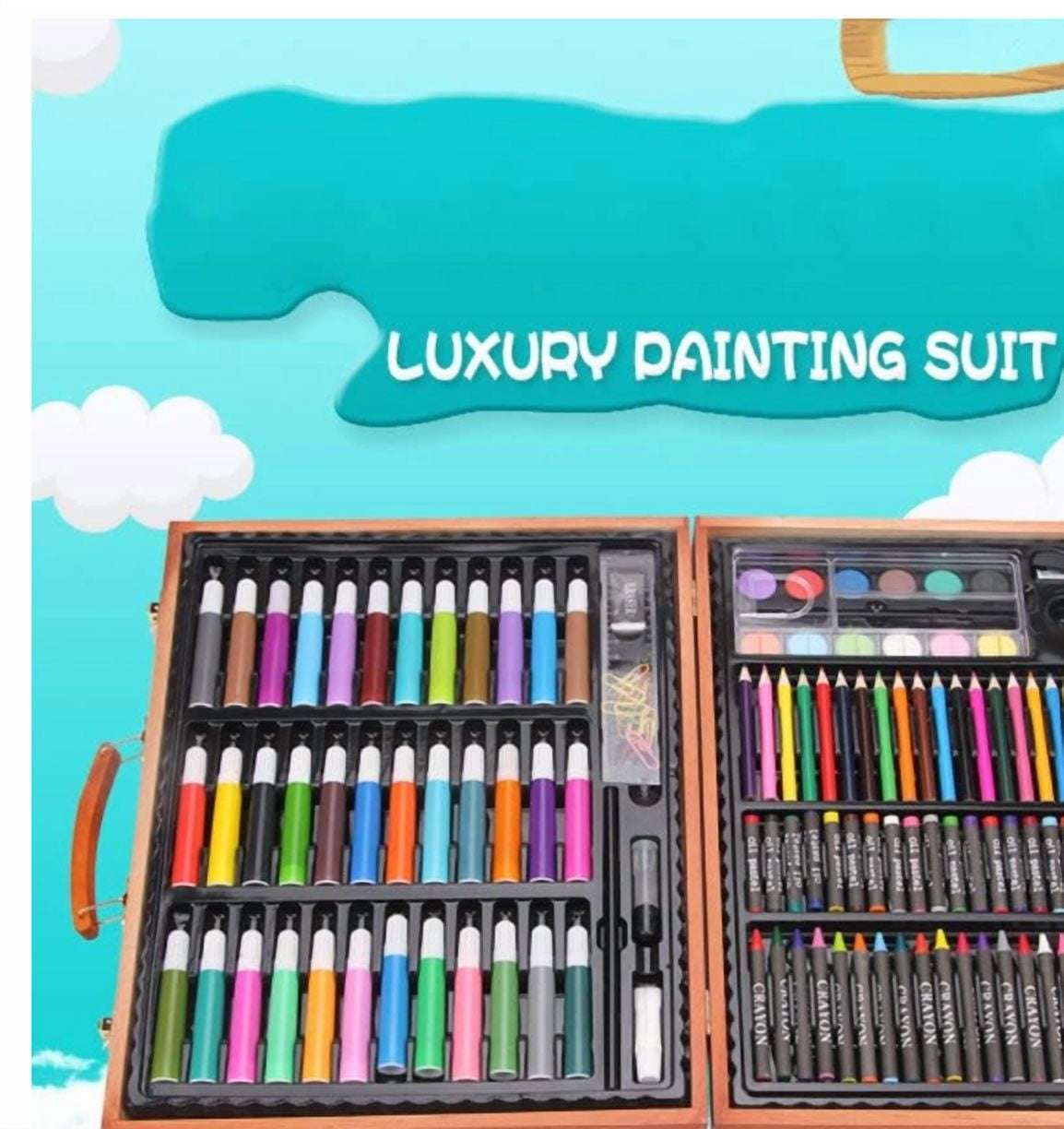 Bendon Deluxe Artist Wooden Storage Case:(150 Pcs) - Portable