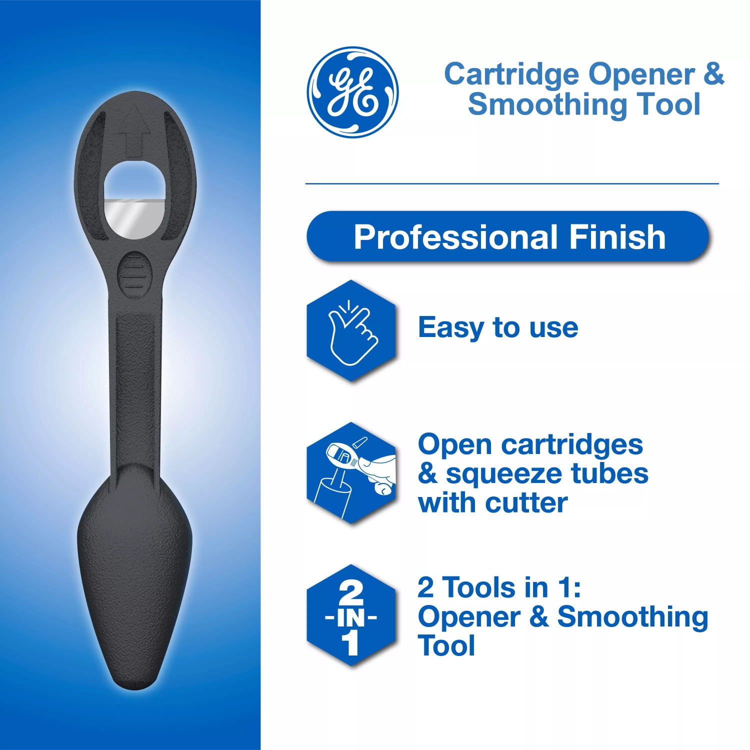 GE Cartridge Opener and Smoothing Tool, Pack of 1, Black 1 Piece Tool