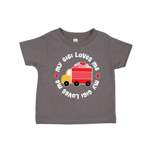 Inktastic My Gigi Loves Me Valentine Truck Boys or Girls Toddler T-Shirt