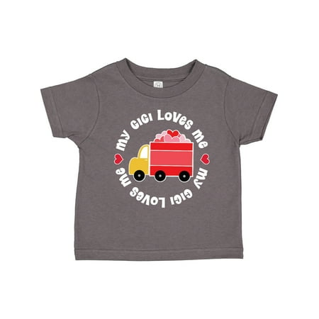 

Inktastic My Gigi Loves Me Valentine Truck Gift Toddler Boy or Toddler Girl T-Shirt