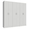 thumbnail image 3 of Madesa Kitchen Set 3 Pantry Storage Cabinet with 5 Utility Shelves 23 Inch Wooden Organization Unit for Kitchen - White, 3 of 9
