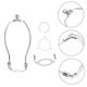 thumbnail image 5 of TABLZONE 1Jgo Accesorio Plata Para Con Soporte Montaje Para Bases E26 Y E27, 5 of 8
