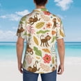 thumbnail image 6 of Daiia Monkeys in the Jungle Hawaiian Shirt for Men Gentle Cotton Regular Short Sleeve Casual-3X-Large, 6 of 9