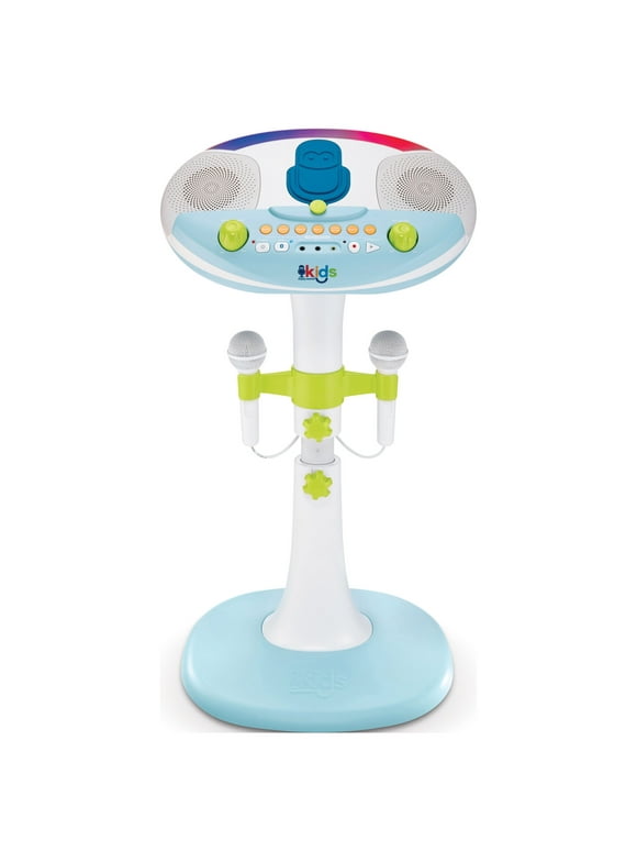 Singing Machine Kids Pedestal With Lights, Detachable Unit, And 6 Fun Voice Changing Effects