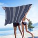 thumbnail image 5 of pstuiky Toalla de playa de fibra fina, toalla de baño ligera, manta de playa de arena, toalla multifuncional para viajes y piscina, 35,5 x 70,9 pulgadas, 5 of 5