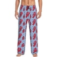 thumbnail image 1 of Balery Cartoon Lobsters 2 Pantalones de pijama para hombre, pijama ultraligero, pantalón de descanso-XX-Large, 1 of 6