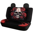 thumbnail image 5 of CHAQLIN Skull Rose Design Rear Bench Seat Covers for Pet, 2 Pack Car Seat Covers Scratch Proof Non-Slip Back Seat Protectors, 5 of 7