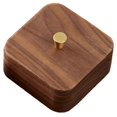 thumbnail image 1 of Nordic Simple Black Walnut Dental Floss Box Home Personalized Box, 1 of 5