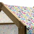thumbnail image 4 of Dog Pet House, Colorful Little Paws Steps Art Cartoon Unusual Traces Design, Outdoor & Indoor Portable Dog Kennel with Pillow and Cover, 5 Sizes, Purple Blue Green, by Ambesonne, 4 of 4