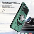 thumbnail image 6 of Military Grade Robotic Series Hybrid Case with Ring Grip for Samsung Galaxy A35 5G - Green, 6 of 6