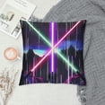 thumbnail image 2 of Qinduosi Pillow Case Cover, Soft Square Pillow Cover Single ,Pink Green Neon Cool Design Decorative Throw Couch Sofa Pillow Cover,Double Sides Print White, 2 of 5