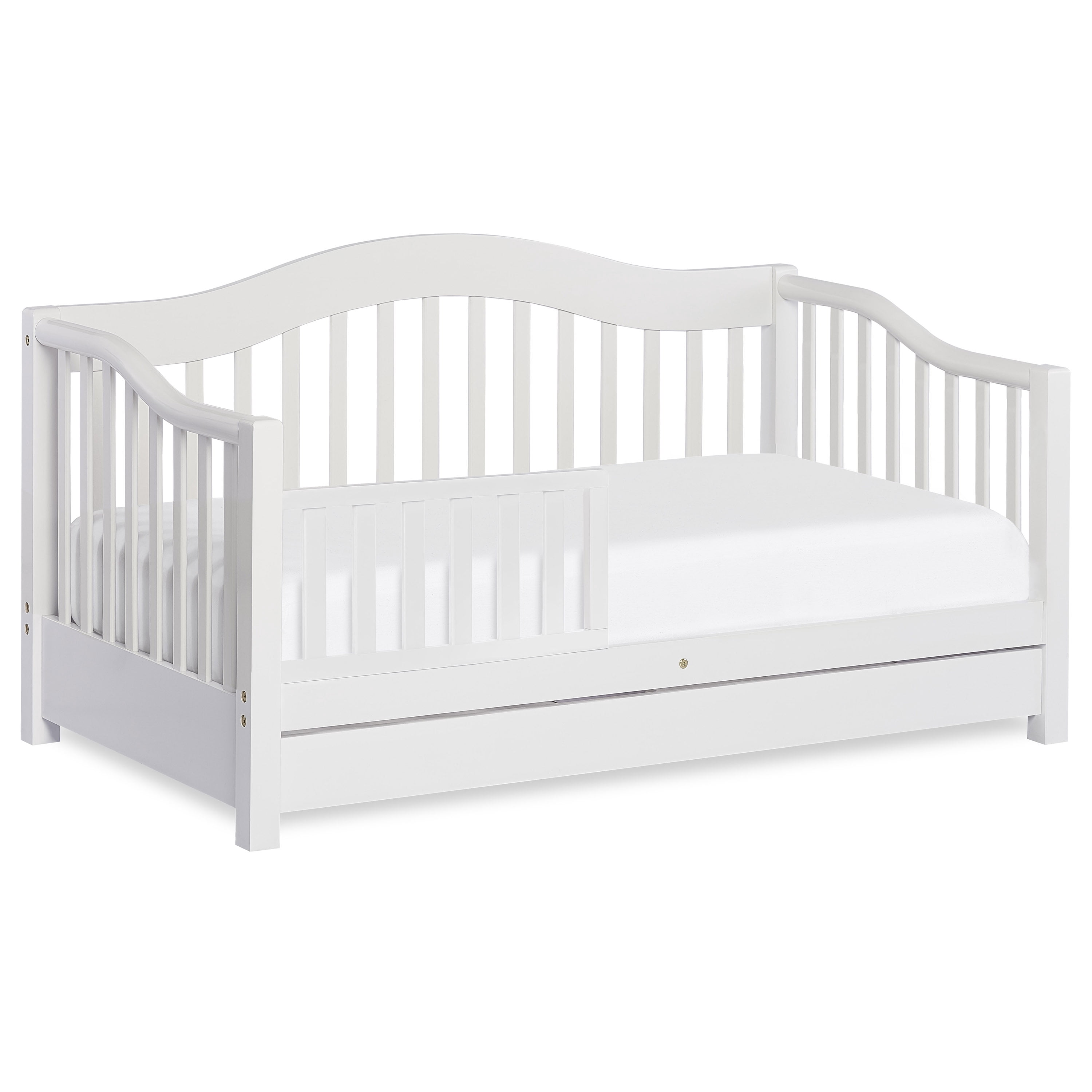 Dream on Me Toddler Day Bed with Storage, White