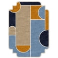 thumbnail image 5 of Artcore Irregular Geometrical Abstract Handmade Wool Area Rug – Unique Modern Multi-Color Design, Irregular Shape, Soft & Durable, Made in India for Living Room & Bedroom, 5 of 5