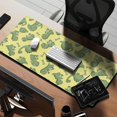thumbnail image 2 of Long Mouse Pads for Desk,Yellow Green Dinosaurs Bones Pattern Desk Mats on Top Of Desks, Desk Mouse Pad Extra Large with 3mm Non-Slip Base and Stitched Edge for Gaming,Office,Work,Home 35.4"x15.7", 2 of 6