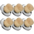 thumbnail image 3 of MRLESS 6pcs Pot Lid Knobs Universal Wooden Handle Replacement, 3 of 6