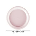 thumbnail image 3 of Plastic Round Serving Plate | Nordic Style | Multi-Colored | Food-Grade & Environmental | Shatterproof & Lightweight | Microwave & Dishwasher | 1 Pack | 7.36in, 3 of 6