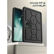 Poetic Turtle Case for oneplus Tablet ( 2023 Release) - Heavy Duty Kids Friendly Silicone Protective Cover and Sound-Amplification Feature Cover Black