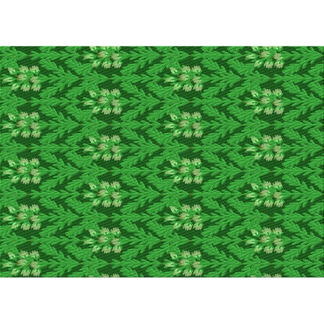 Ahgly Tapis Rectangulaire Lavable en Machine Vert Transitionnel, 2 Pieds x 3 Pieds