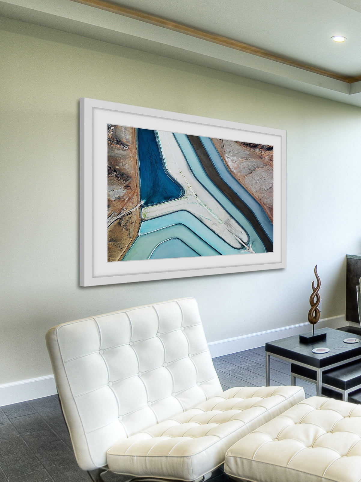 "Winding River" Framed Painting Print
