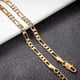thumbnail image 4 of Initial Ankle Bracelets for Women Men, 18K Gold Silver Figaro Cuban Link Anklet Bracelet for Women Teen Girls, Custom Name Gold Anklet with Initials l, 4 of 4