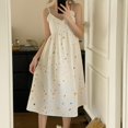thumbnail image 2 of Yuncity Nightgowns For Women Summer Cotton Nightdress Mid-Length Cute Cartoon Pajamas With Chest Pads Pjs Sleepwear Soft M-Xxl, 2 of 8