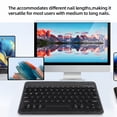thumbnail image 4 of Wireless  Keyboard with Silicone Keyboard Cover for Long Nails with Letters, Raised Nail Art Typing Keycaps for Desktops, PC, 4 of 7