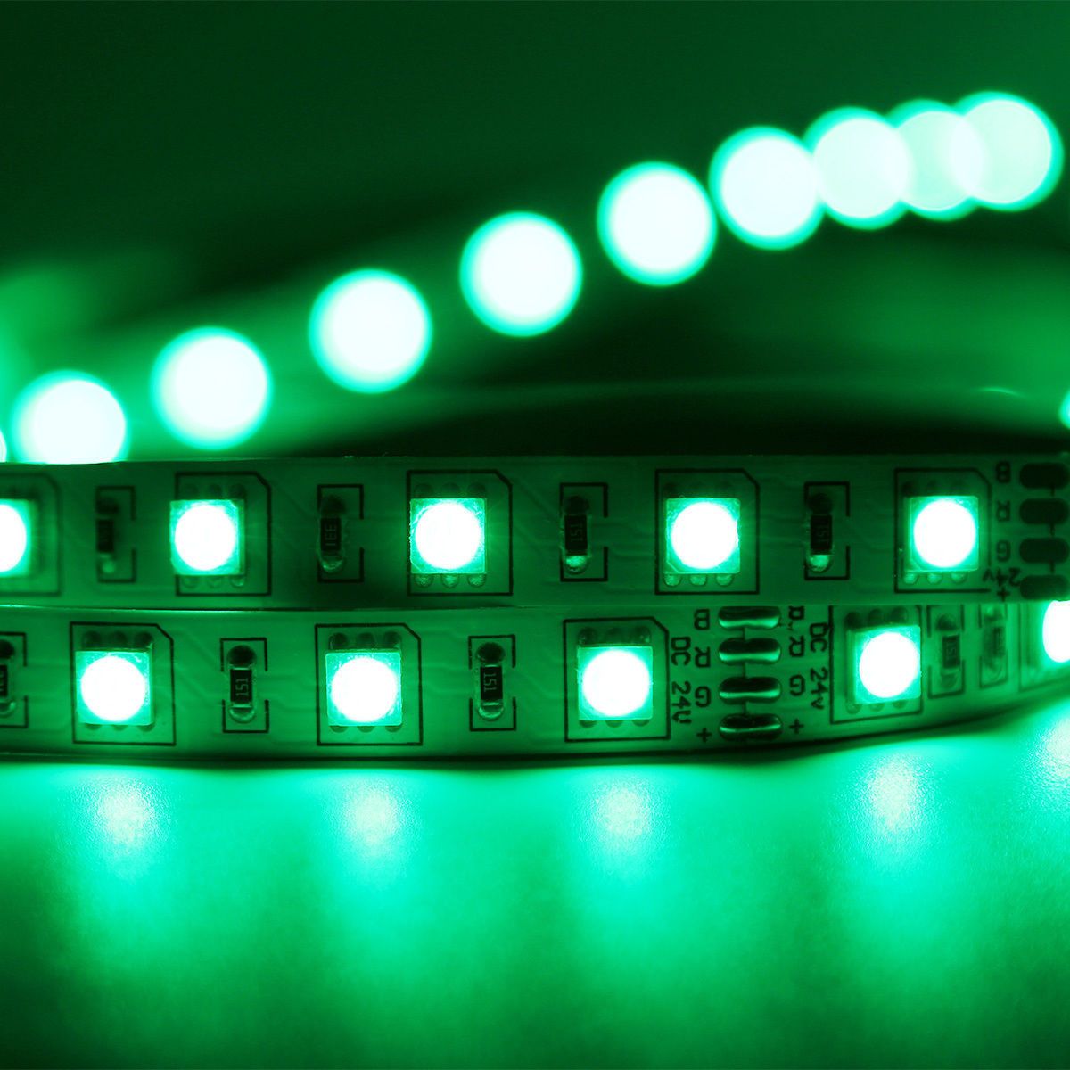 5M RGB 5050 Water-Resistant LED Strip Lights SMD with 44 Key Remote & 12V Power supply, Color Changing Flexible Light Strip - image 2 of 6