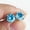 SeaBlue, variant on Pink 1 Carat 6.5Mm Round Hundred Face Cut Moissanite Earrings Sterling Silver S925 Over-Test Drill With Gra Certificate