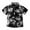 Black, variant on ZACPNCV Boy's Print Button Down Hawaiian Shirt Short Sleeve Tops Little Boy Beach Clothes Print Tops Black 2-3 Years