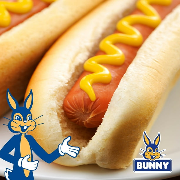 Bunny White Hot Dog Buns, 12 oz, 8 Count - Walmart.com