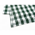 thumbnail image 4 of Aiking Home 14"x62" Picnic Check Dinner Table Runner, Polyester, Machine Washable, Single Ply, (Pack of 1) Hunter Green/White, 4 of 5