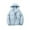 Light blue, variant on Yigetop Zip Up Jackets for Women Women's Solid Color Hooded Winter Couple Korean Version of Loose Warm Padded Casual Bread Padded Jacket Lightweight Jacket Women Light Blue M