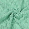 thumbnail image 5 of PiccoCasa 100% Cotton Cross Cable Knit Throw Blanket For Sofa Couch Bed Home Bedding, Light Green 47"x 70", 5 of 8