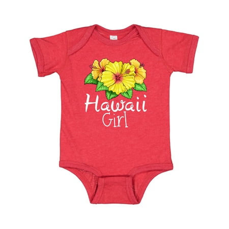 

Inktastic Hawaii Girl Hibiscus Flowers Gift Baby Girl Bodysuit