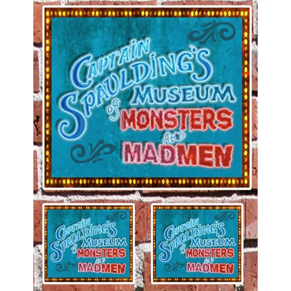 Captain Spaulding 7" And 3" Decal Stickers For Home, School, Auto, Skate, Laptop